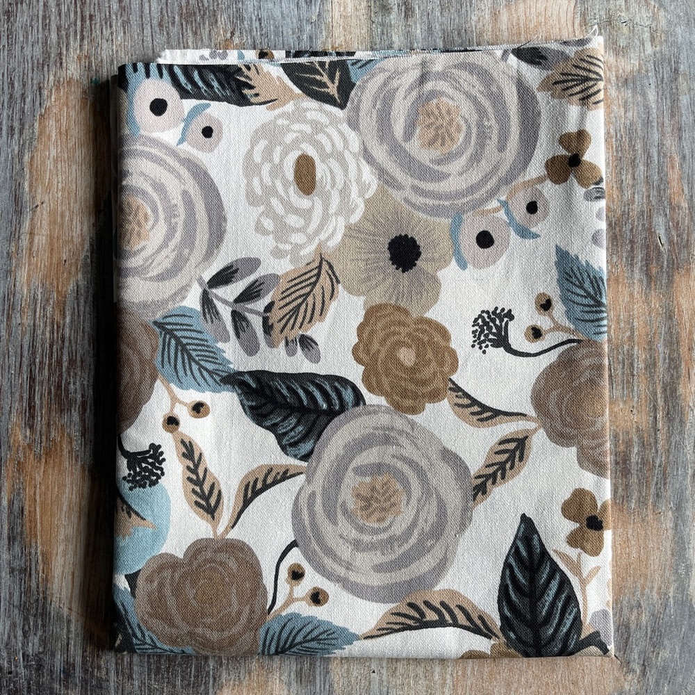 NEW Floral fabric Cotton + Steel 18.5” by 42”
